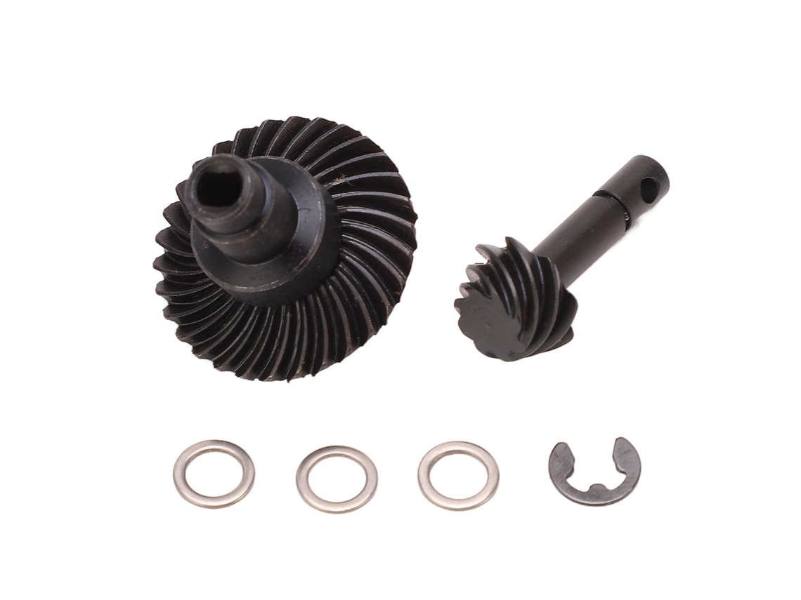 Mali conjunto de Engrenagens Cônicas Rc 8t 30t Aço Resistente para Carro Axial 1/10 Scx10 Ii Iii Capra 1.9 Utb