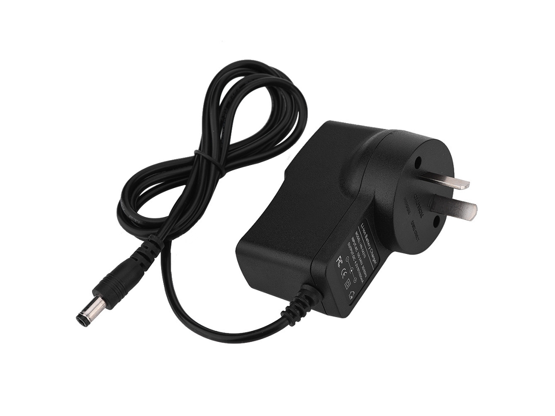Adaptador De Carregador Para Bateria De Lítio 4.2v 1a Conector 5.52.1mm