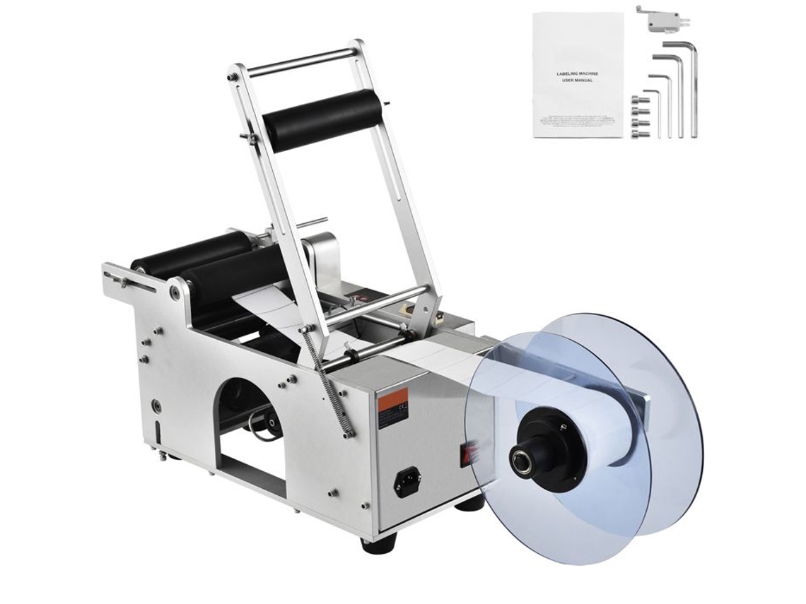 Rotuladora Semiautomática Para Garrafas Redondas - Duoku - 20-50 Unidades/min - Para Garrafas Com Diâmetro De 0,78 A 4,72 Polegadas, 50st
