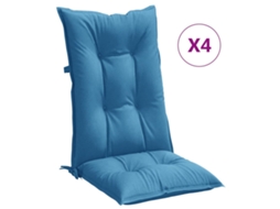 Highback Chair Cushion, Highback Chair Cushions Vidaxl Azul Tecido (120 X 50 X 7 Cm)