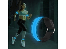 Business 4pcs Pulseiras Luminosas de Braço Usb para Corrida e Esportes ao Ar Livre