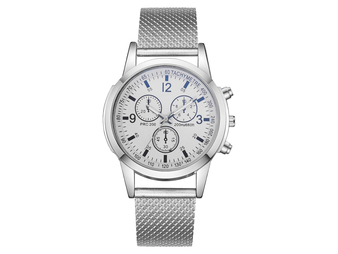 Relógio de casal com pulseira de silicone, quartzo G577, relógio de negócios azul.