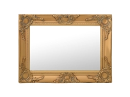 Vidaxl Espelho De Parede Estilo Barroco 60x40 Cm Dourado