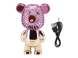 Ventilador Portátil Urso Usb Carregável Cute A4