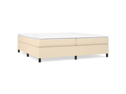 Box Spring Bed, Box Spring Beds Vidaxl Creme Tecido (200 X 200 Cm)