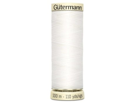 Fio De Bordar Ou Costurar Nuançador Gutermann 788988 800 Sew All Filetage, Poliéster, Branco, 100 M