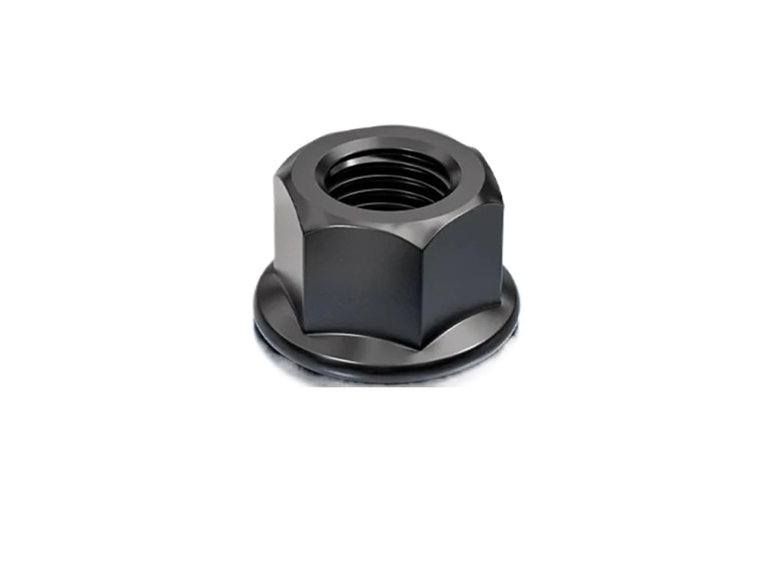 Porca Sextavada Com Flange De Travamento, Aço Carbono Grau 10.9, Junta