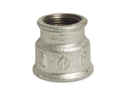 Redução de ferro fundido macho 1 1/2 x 1 1/4 com rosca interna e galvanização Klasebo