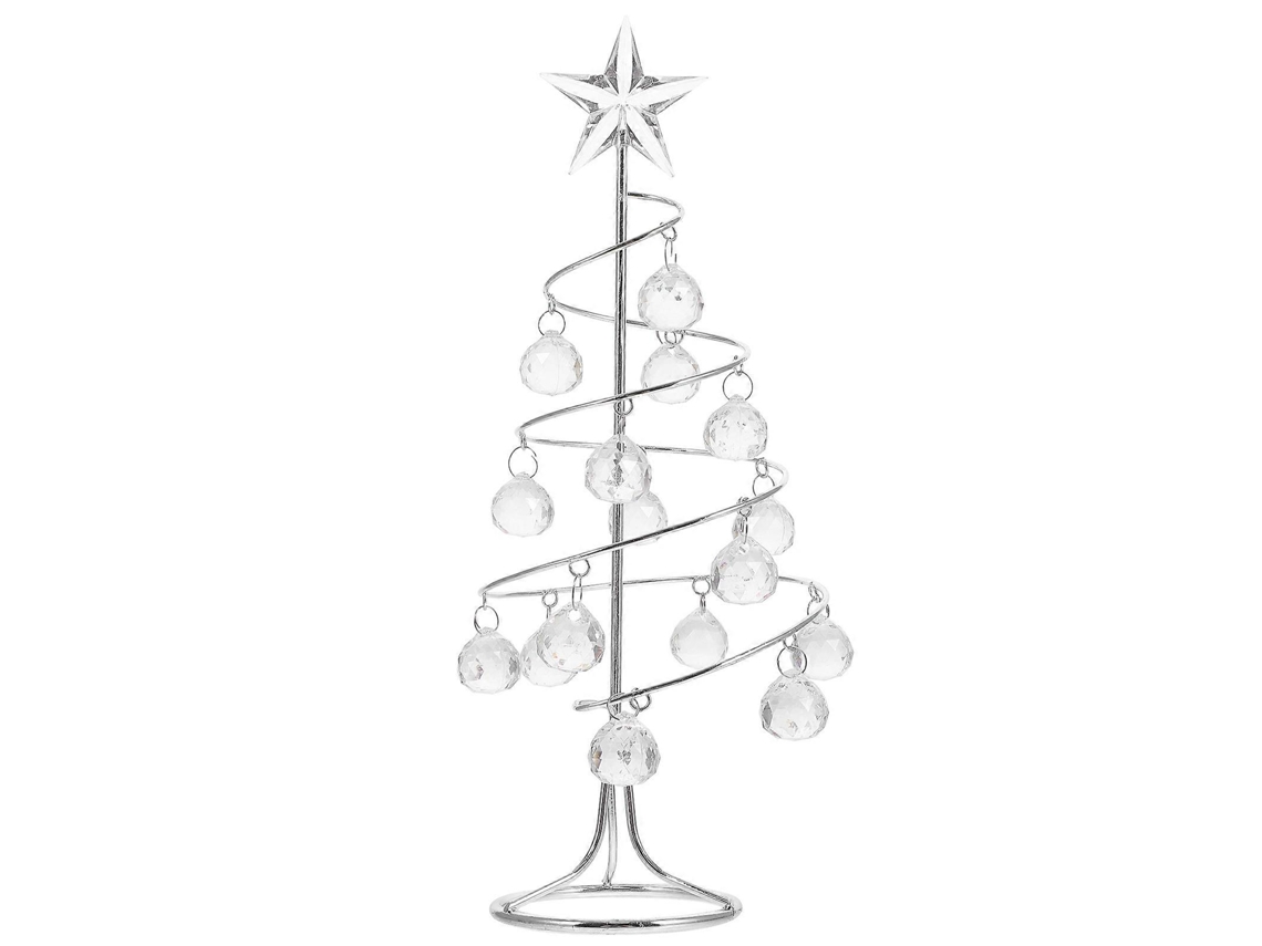 Mini Enfeite De Mesa Para Árvore De Natal, Ferro, Prata, 27,00 X 10,00 X 10,00 Cm, 1 Peça Olysi Shop