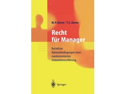Livro Recht Fur Manager De Michael P Zerres E Thomas C Zerres (alemão)