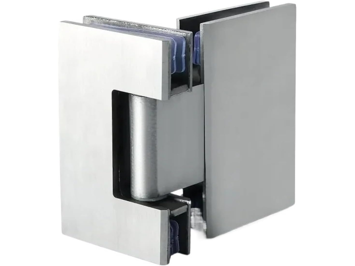 Conjunto De 2 Dobradiças Aço Inoxidável Para Portas Vidro, Ajustáveis De 90a 180 Graus, Dobradiças Reforçadas Para