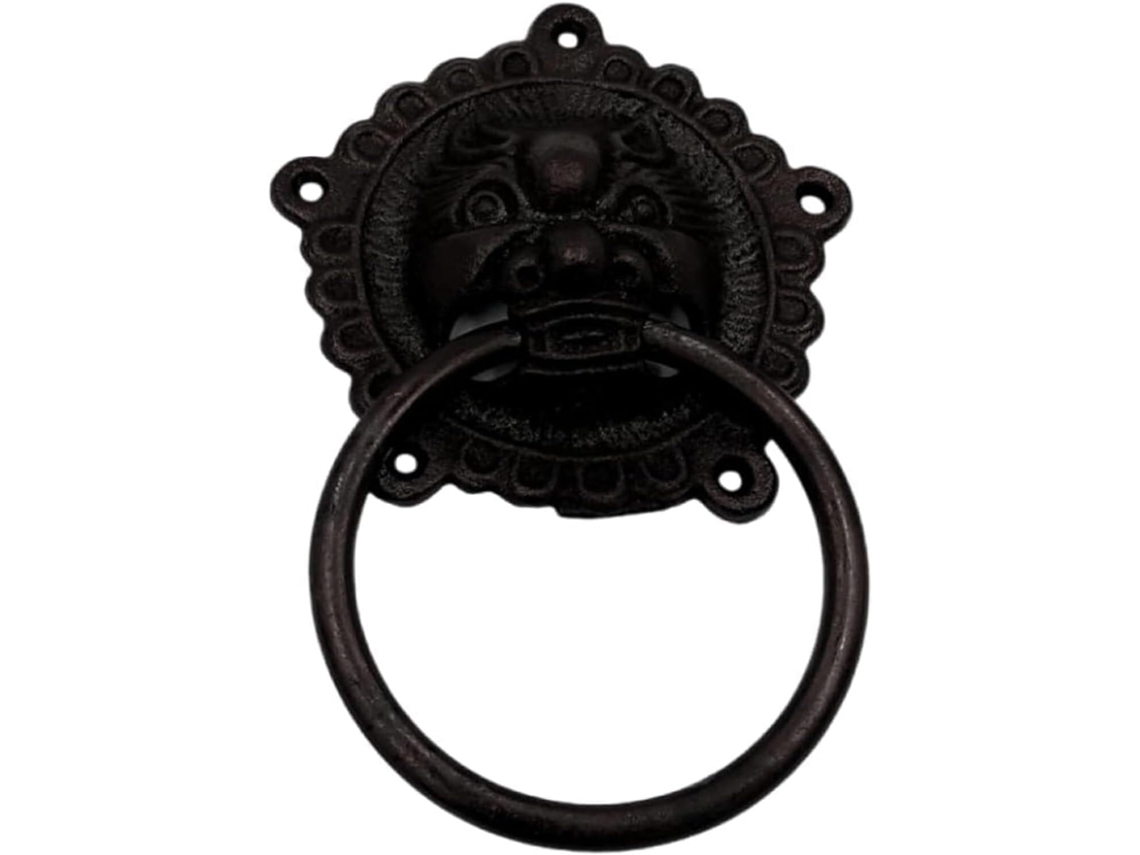 Batedor de Porta em Ferro 15cm, Durável, Resistente