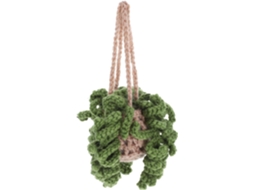 Pingente Decorativo Healeved em Lã Crocheada Verde com Design Exclusivo, Estilo Espelho, para Interior de Carro. CHABERLU