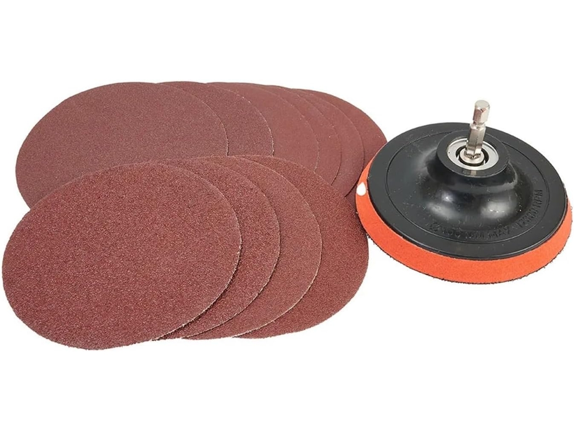 Discos De Lixa 4 Polegadas, Almofada Polimento Com Grãos 60 A 240,