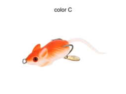 Blackfish Bait Hard Lure Simulated Mouse Shape Double Hook Design Surface Bait