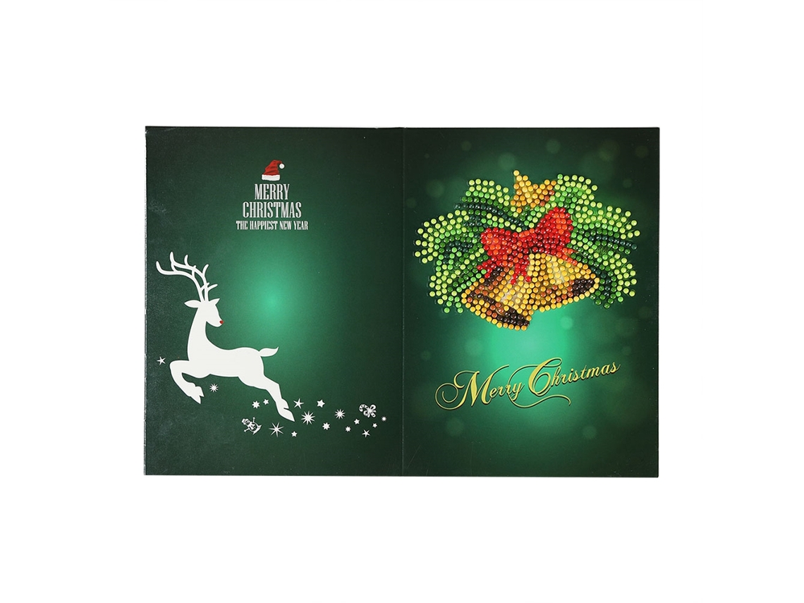 Natal Diy Diamond Painting Saudação Card (artesanato criativo, Magic Cube Diamond Artisan)