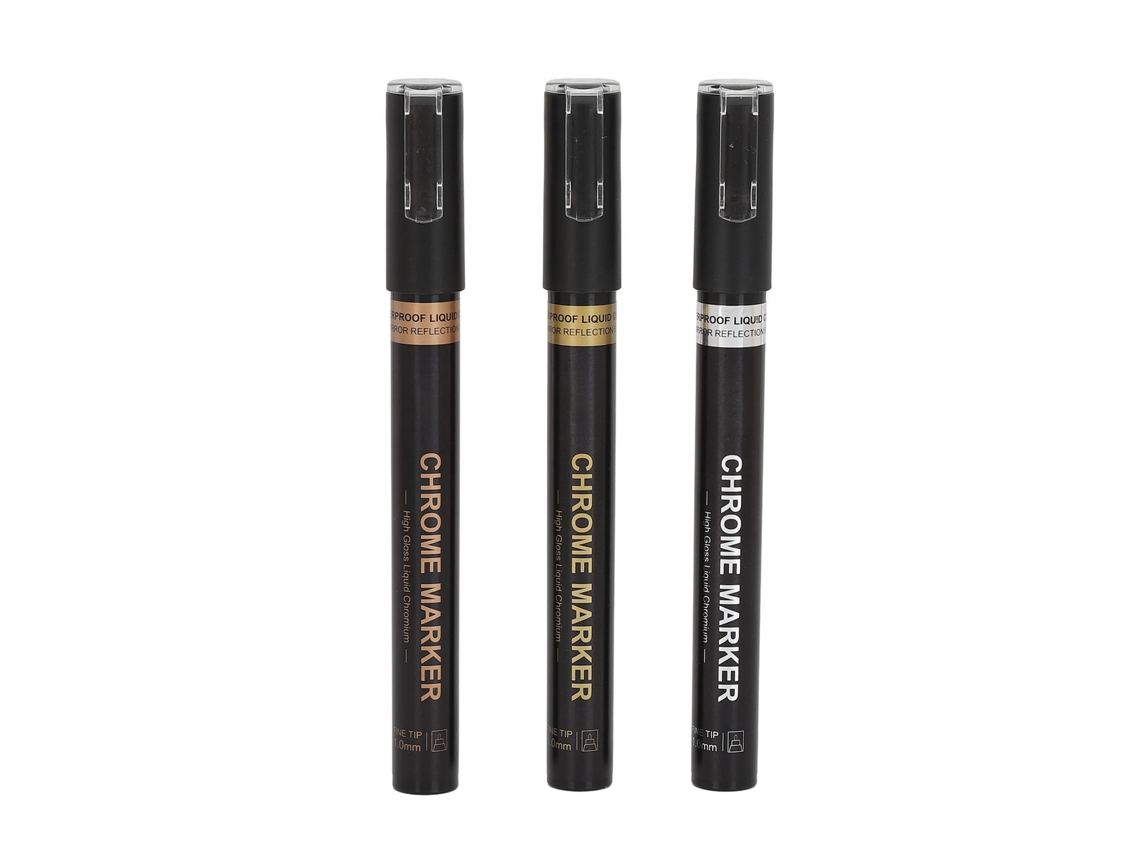 Kit De 3 Canetas De Desenho Para Unhas Rápido Secagem Ferramenta De Manicure