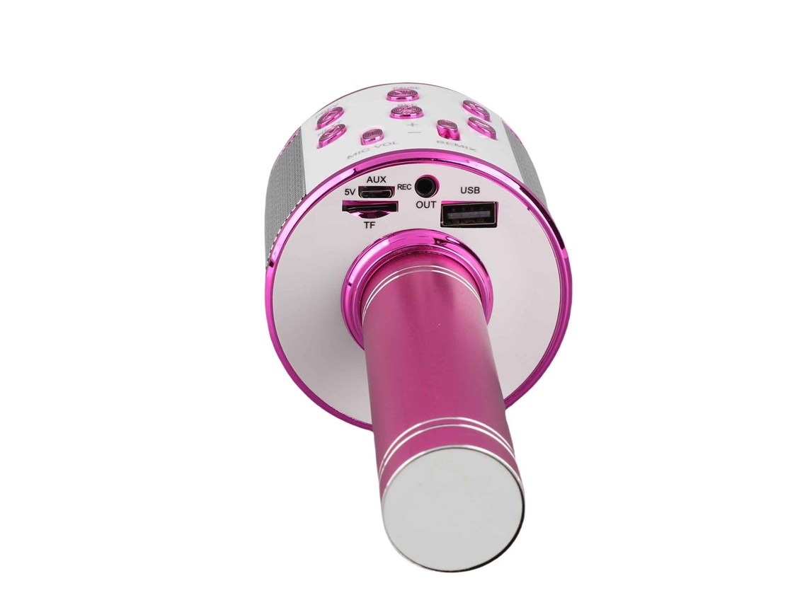 Microfone Sem Fio Bt Profissional, Alto-falante De Karaokê, Reprodutor De Música Ktv, Gravador De Canto, Portátil, Plug And Play