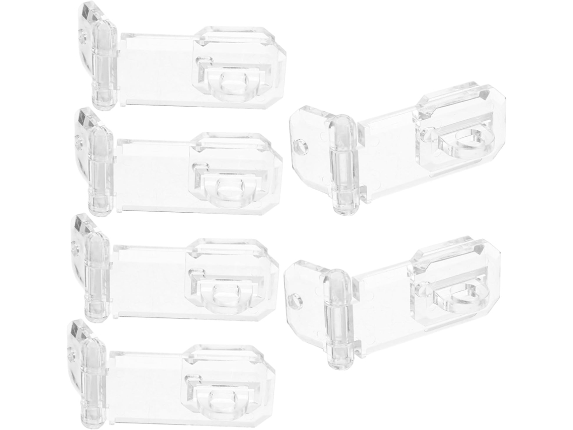 Anneome Conjunto De 6 Peças Fechos Acrílico Transparente Para Caixas Joias, Gavetas E Armários