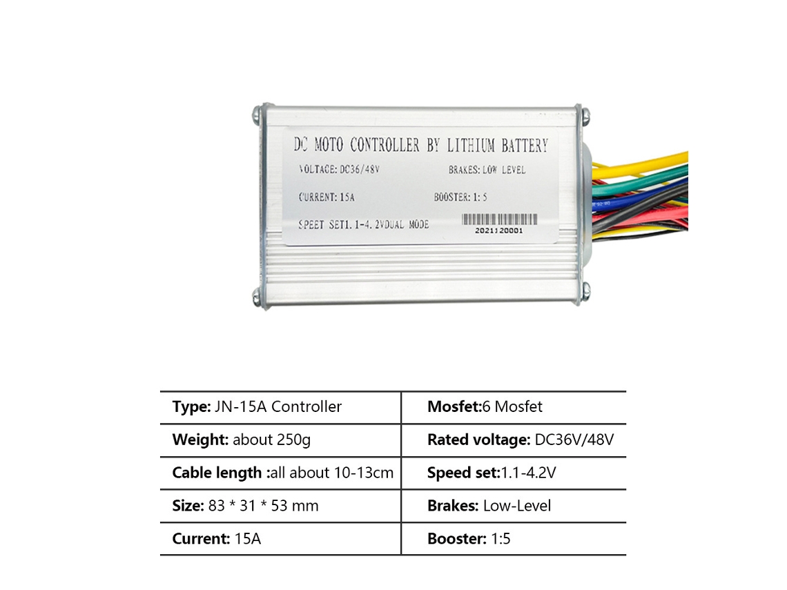 Kit de Conversión de Bicicleta a Bicicleta Eléctrica Con Controlador de 15 a Y Panel Lcd Retroiluminado Inteligente.