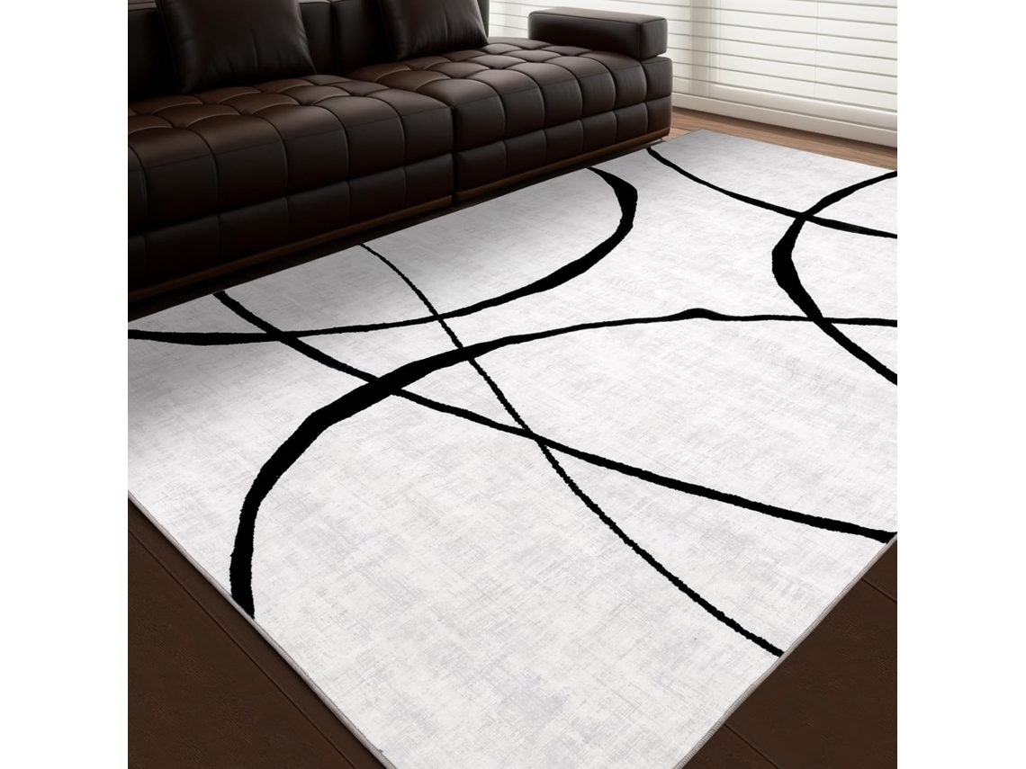 Tapete Abstrato 120200 Cm - Tapete Lavável Para Sala De Estar E Quarto, Tapete Grande, Moderno, Ultrafino E Antiderrapante, Decoração Para Casa