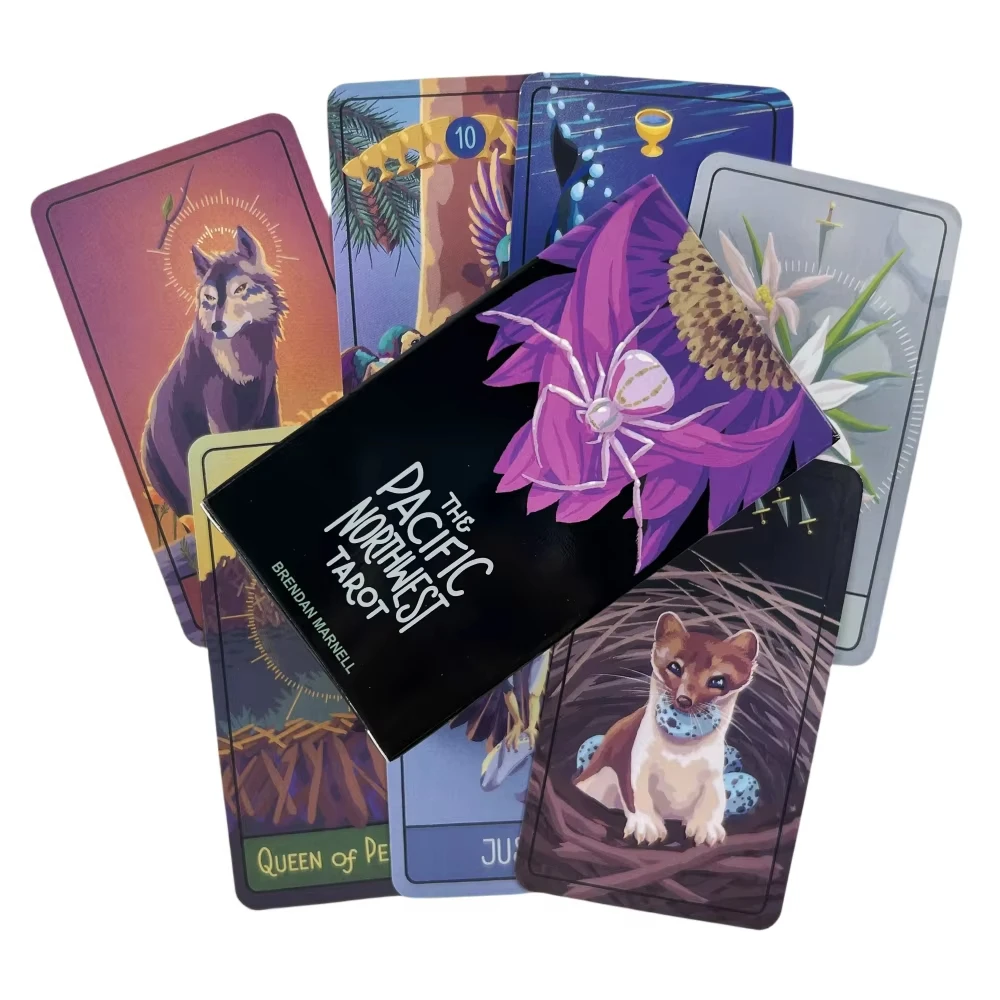 Tarô Da Aranha Do Noroeste Do Pacífico - Cartas Oráculo De 78 Cartas (versão Em Inglês)
