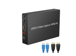 Hdmi 4k 30hz para placa de captura de vídeo USB 3.0 com loop out cabo de captura de vídeo dongle captura de jogo 1080p Yizhood