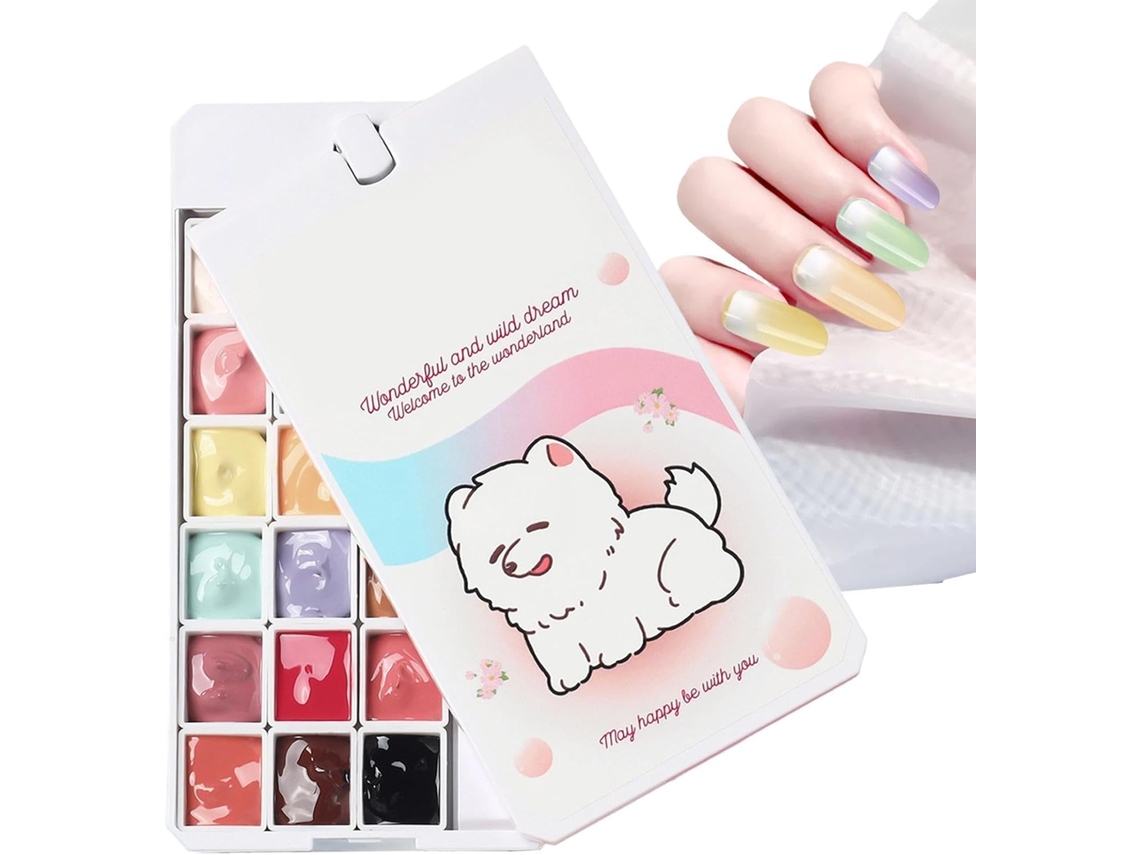 Esmalte De Unha Sólido Degradê De 118 Cores Para Manicure, Para Aplicação Com Leves Toques.