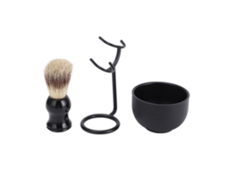 Set De Brocha De Afeitar 3 Em 1 Com Taça E Suporte Para Homens