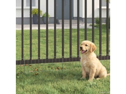 Vidaxl Cerca De Jardim Com Estacas 24 Pcs 55 X 30 Cm Mesh Prateado