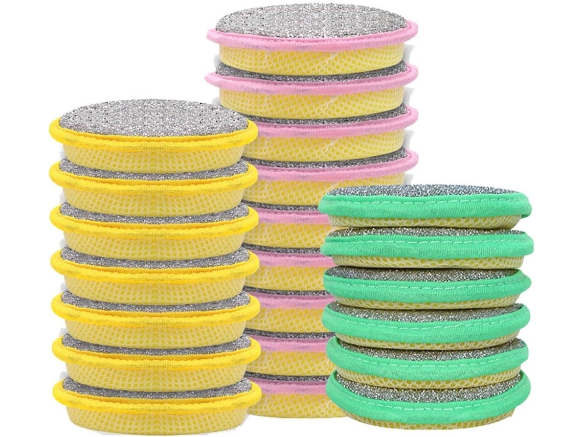 Conjunto De 30 Esponjas De Limpeza Para Cozinha, Absorvente, Panelas