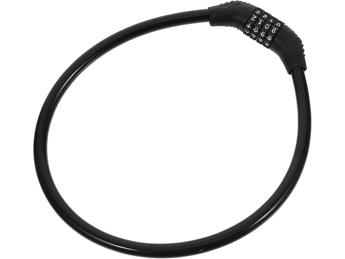 Cadeado De Corrente Com Combinação, Aço Preto E Abs, Chave - Uso Geral