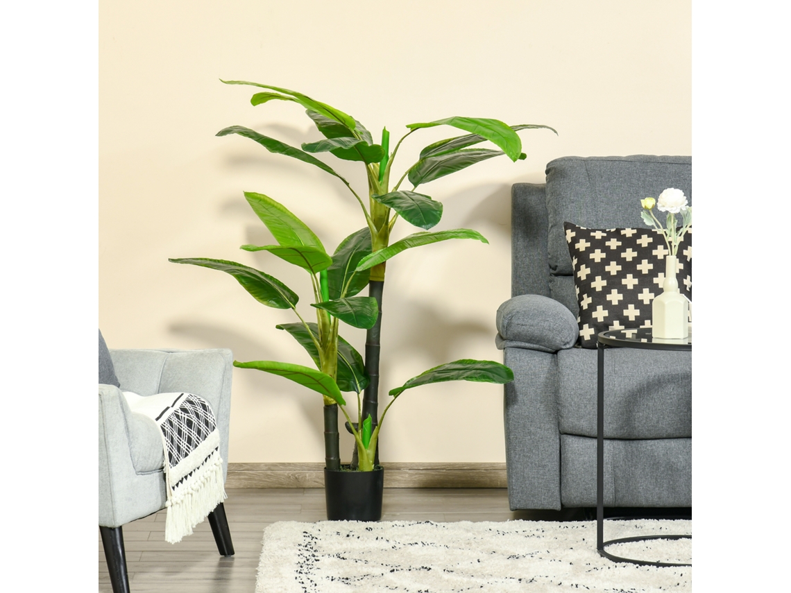 Planta Artificial, Em Cimento, Acabamento Verde, 150 X 17 X 17 Cm