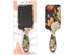 Escova Desembaraçadora Para Cabelos Molhados E Secos, Pente Com Almofada De Ar Estampa Floral Boêmia, Ideal Para