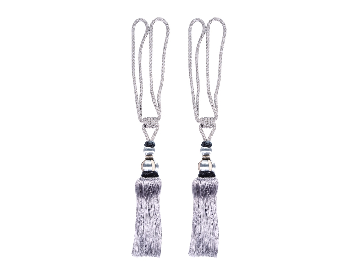 Laços Com Borla Para Atar Cortina (conjunto de 2, Faça Você Mesmo, Feito De Raiom)