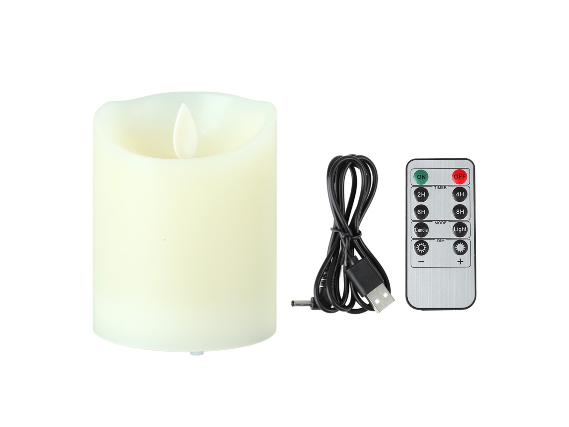 Velas Eletrônicas Recarregáveis Com Controle Remoto Decoração