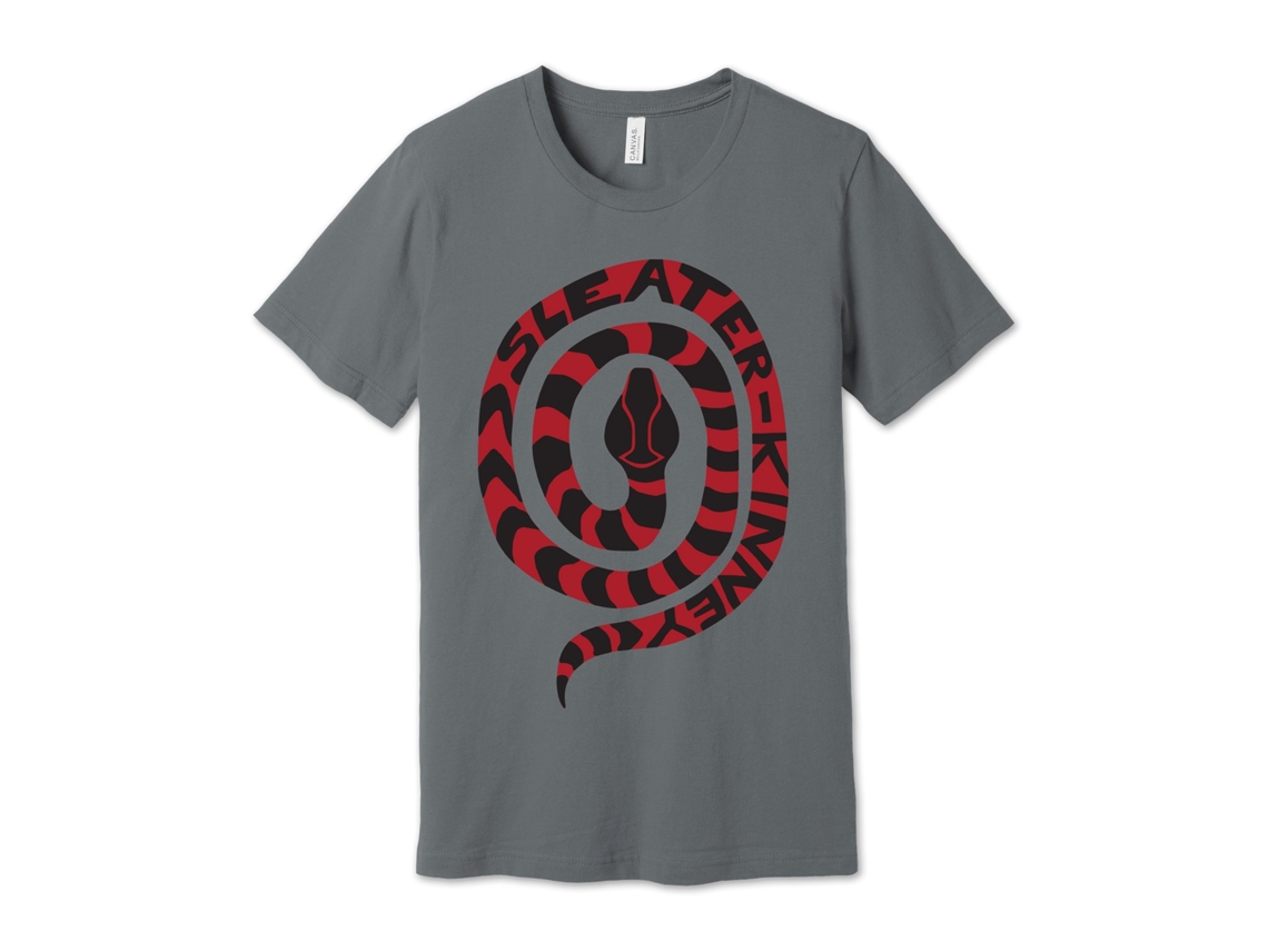 Camiseta Sleater Kinney Snake Cinza ROCKINSTONE Unissex Adulto Mais Vendidas Tamanho: G