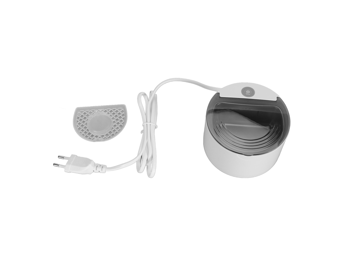 Limpador ultrassónico portátil em aço inoxidável 304 para joias, próteses e retentores, com temporizador e tomada EU LAXISCREED