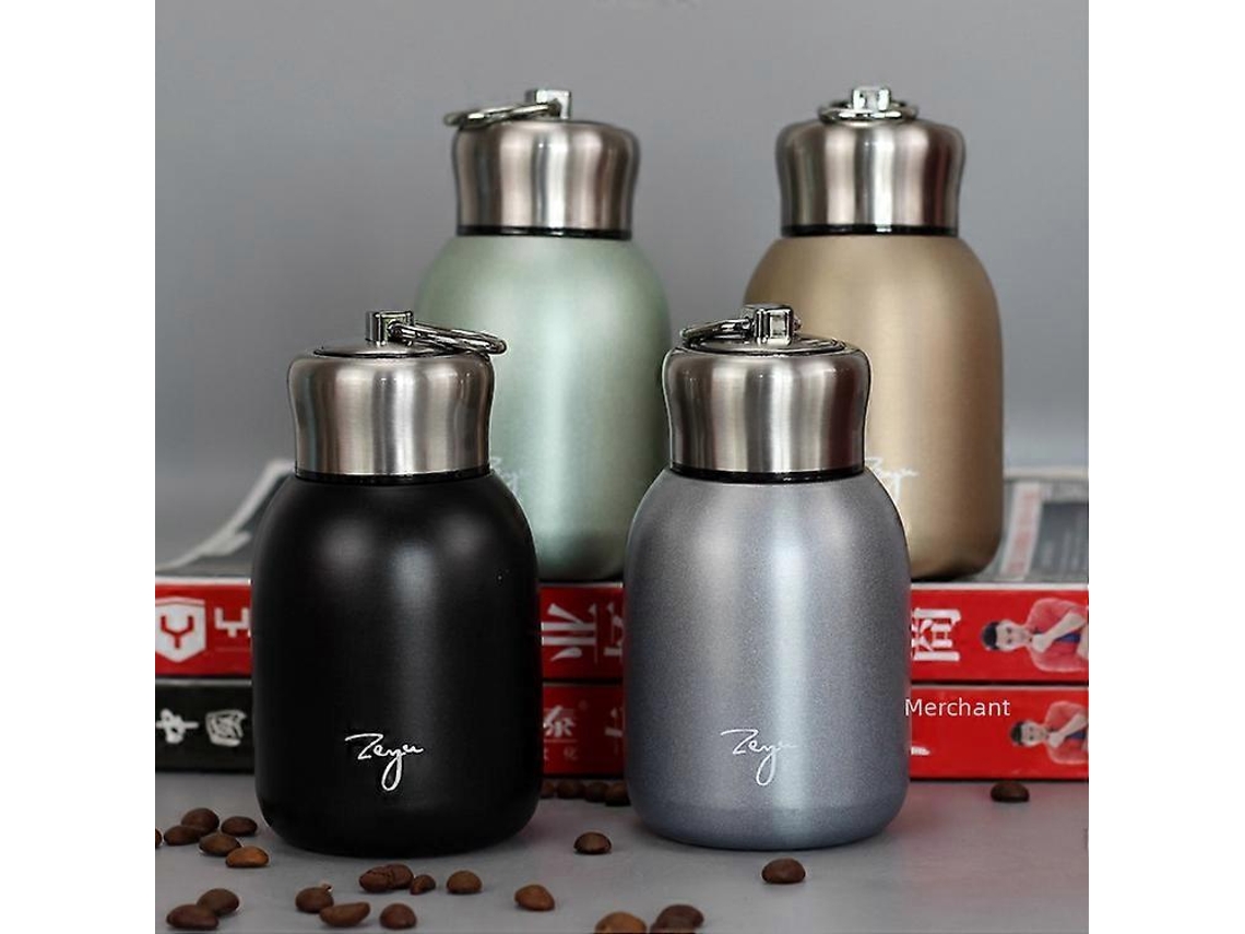 Caneca Térmica Dupla A Vácuo, Pequena E Larga, Em Formato De Anel, Ideal Para Estudantes; Portátil, Espaçosa E Charmosa.