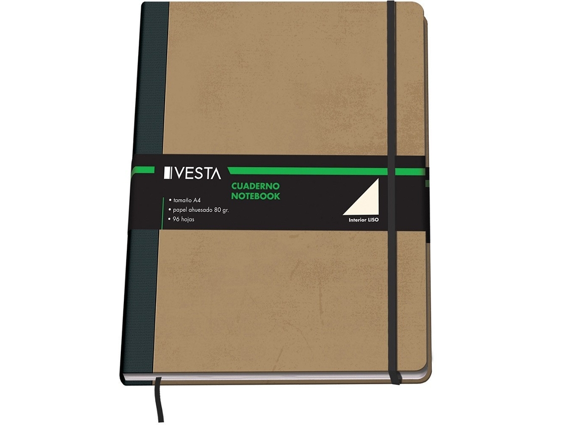 Cuaderno Nature Con Goma A4 96 Hojas Liso