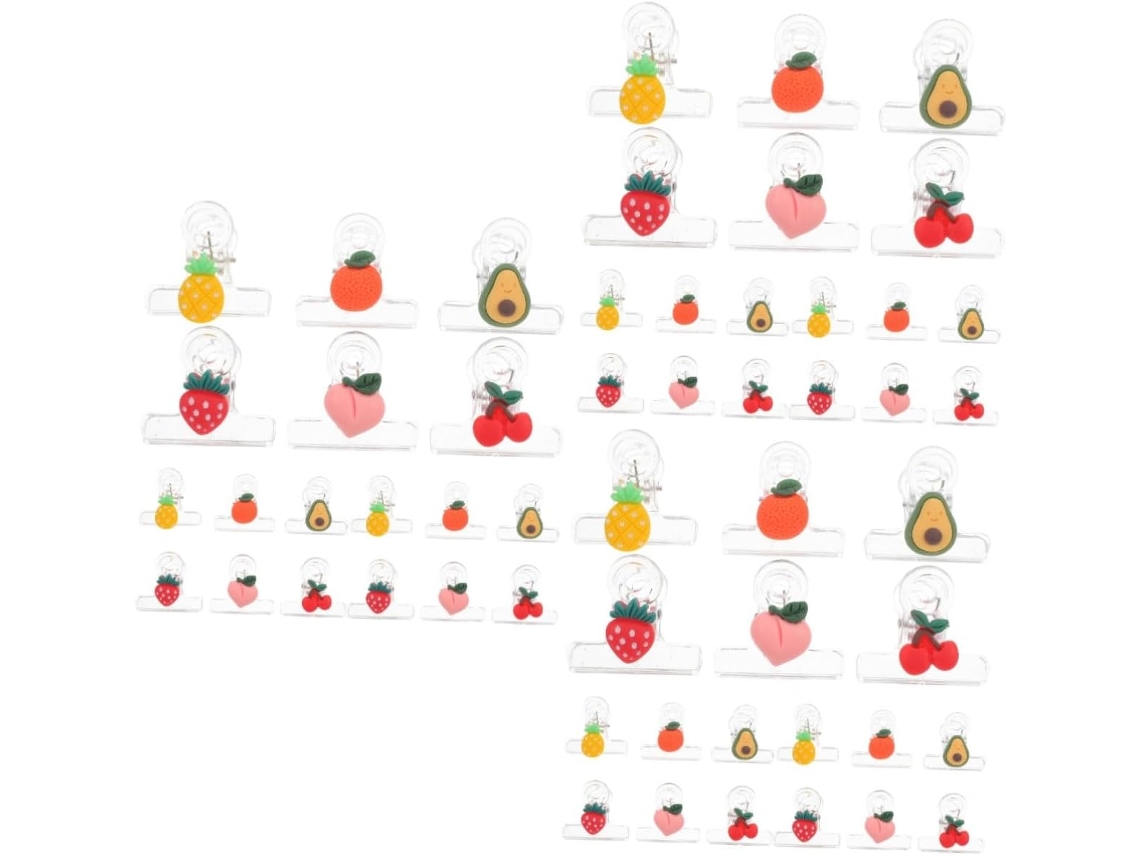 Clipes Fechar Frutas Cabilock 90 Unidades, Clipes Reutilizáveis Sacos De Salgadinhos, Acessórios
