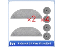 Reenchimentos Para S8 Maxv Ultra / G20s Robot Vacuum Dual Vibrations Modules Edge Mop Pads