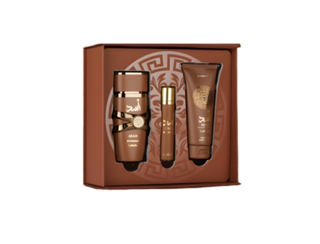 Asad Bourbon | 100ml Edp, 12ml Travel Spray 100ml Shower Gel | Lattafa Fragrance Giftset