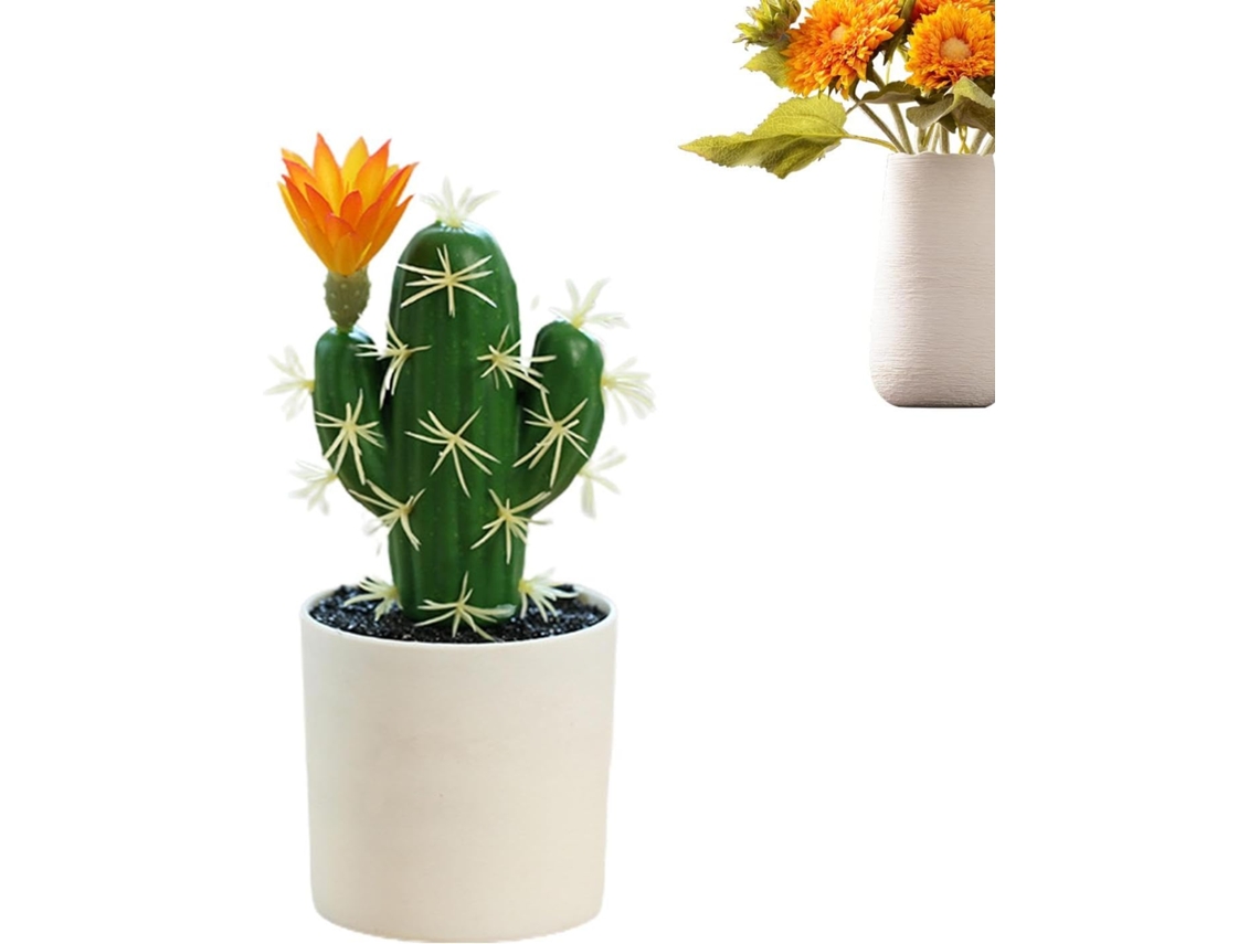 Cactos Artificiais Em Vasos | Suculentas | Decorativas Para Uso Interno, Escritório,