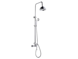 ROUSSEAU Coluna de chuveiro com torneira misturadora mecânica Retro - Chrome