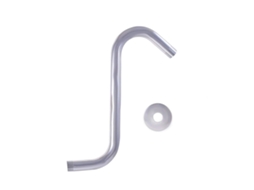 Lurelia Conector Para Chuveiro 25x18 Cm 09 Polegadas Aço Inoxidável Prata