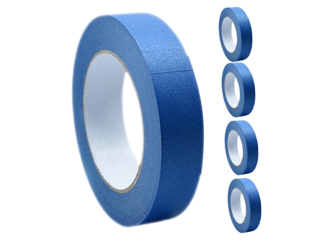 Fita Adesiva Azul De 1,5 Cm Para Pintura De Paredes E Automóveis, Em Peças.