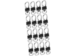 Chaveiro De Metal Com Mosquetão, 16 Peças, Para Homens, Chaveiro Para Carro, Chaveiro De Metal, Chaveiro Para Carro Masculino Gokoco