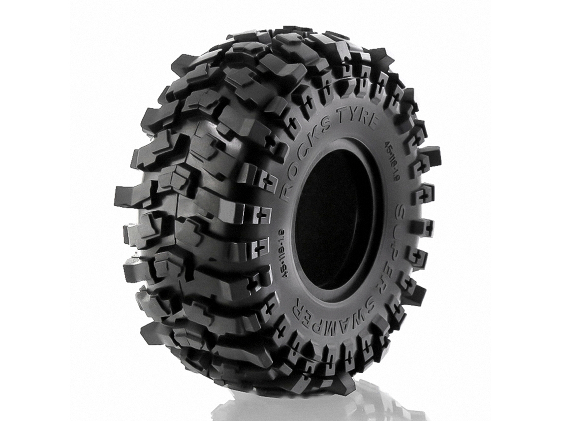 Mali pneus de Borracha para Carro de Controle Remoto Crawler 1.9 Polegadas 118*45mm 4pcs para Trax4 Axial Scx10 Wraith Scx10 Yikong Rgt Wrangler 1/10