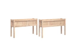 Garden Planter, Garden Planters Vidaxl Marrom Madeira De Pinho (n/a)